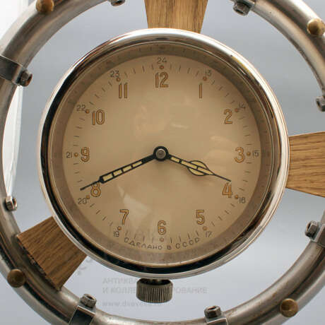 «Часы-штурвал морские настенные с арабскими цифрами» - фото 8