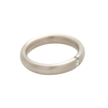 Ring mit 1 Brillant, ca. 0,05 ct (punz.), - фото 2