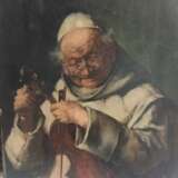 MAX THEDY, "Franziskaner Mönch mit Violine", Öl auf Pappe, signiert und datiert - Foto 1