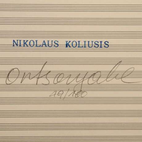 KOLIUSIS, NIKOLAUS (geb. 1953), "Ortsangabe", - фото 3
