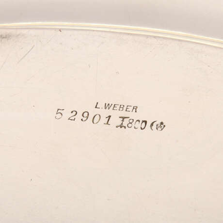 KOCH&BERGFELD Ovalplatte, 800 Silber, 20. Jahrhundert - photo 3