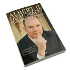 Von FÜRST ALBERT II handsigniertes Buch "Albert II de Monaco -l'homme et le prince"