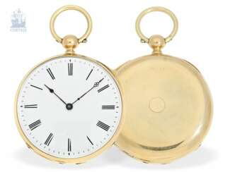 Pocket watch: early pocket watch with Repetition and fine lever movement, approx. in 1850