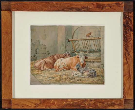 Quaglio, Lorenzo. Kühe und Ziegen im Stall - photo 2