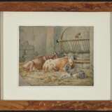 Quaglio, Lorenzo. Kühe und Ziegen im Stall - Foto 2