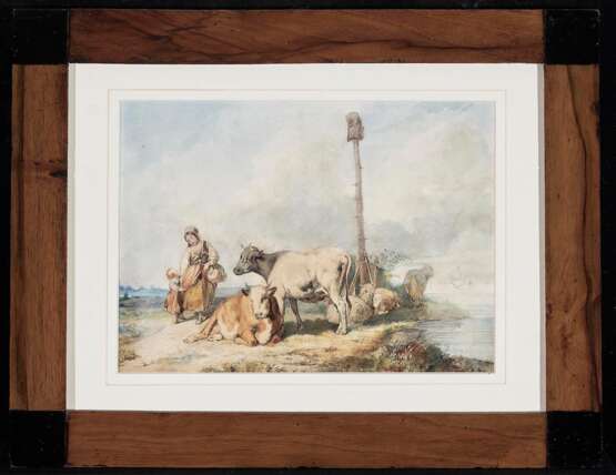 Voltz, Johann Friedrich. Bäuerin mit Kind und Vieh - фото 2