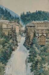 Unbekannt, Ende 19. Jahrhundert. Der Gasteiner Wasserfall in Bad Gastein