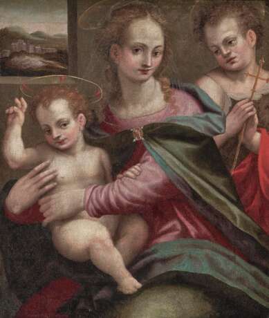 Brini (del Brina), Francesco, Art des . Maria mit dem Kind und dem Johannesknaben - photo 1