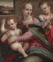 Brini (del Brina), Francesco, Art des . Maria mit dem Kind und dem Johannesknaben