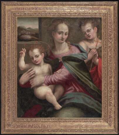 Brini (del Brina), Francesco, Art des . Maria mit dem Kind und dem Johannesknaben - Foto 2