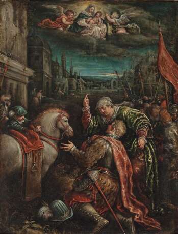 Bassano, eigentlich dal Ponte, Leandro, zugeschrieben. Kaiser Augustus (Gaius Octavianus Caesar) und die Tiburtinische Sibylle - Foto 1