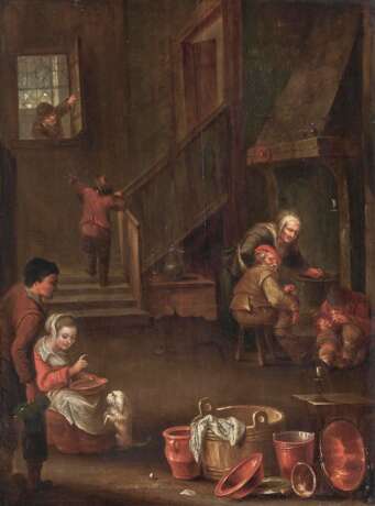 Niederlande, 17. Jahrhundert. Kücheninterieur mit Figurenstaffage - photo 1