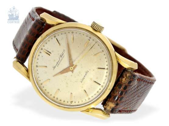 Armbanduhr: seltene vintage Herrenuhr, IWC Automatic Monocoque mit ungewöhnlichen Bandanstößen, ca. 1950 - фото 1