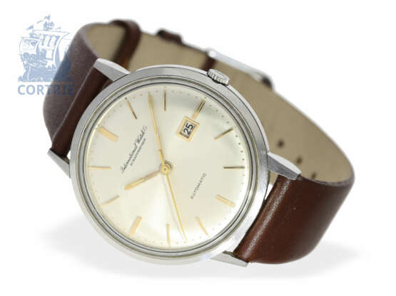 Armbanduhr: große, automatische Herrenuhr IWC Schaffhausen Ref. 603A, Baujahr1962 - Foto 1