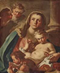 Mura, Francesco de, zugeschrieben. Maria mit dem Kind und dem Johannesknaben
