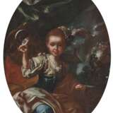 Italien (Neapel?), 18. Jahrhundert. Mädchen mit Maske - фото 1