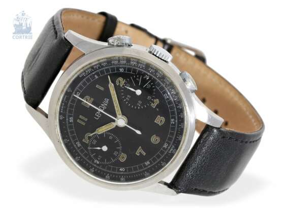 Armbanduhr: großer Lemania Flieger-Chronograph Kaliber 15 TL, ca.1938 - Foto 1