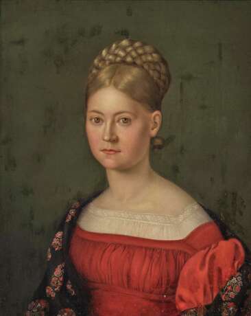 Deutsch, 1. Hälfte 19. Jahrhundert. Bildnis einer jungen Frau - фото 1