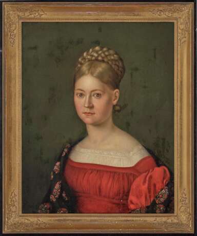 Deutsch, 1. Hälfte 19. Jahrhundert. Bildnis einer jungen Frau - Foto 2
