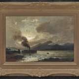 Gude, Hans Fredrick, zugeschrieben. Nächtliche Fjordlandschaft mit Dampfschiff - Foto 2