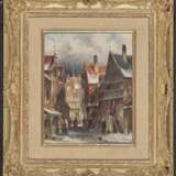 Leickert, Charles Henri Joseph. Winterliche Straßenszene mit Figurenstaffage - photo 1