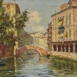 Vianello (Cesare Vianello, nachweisbar 1898 - 1908, tätig in Venedig, ?). Kanal in Venedig - Foto 1
