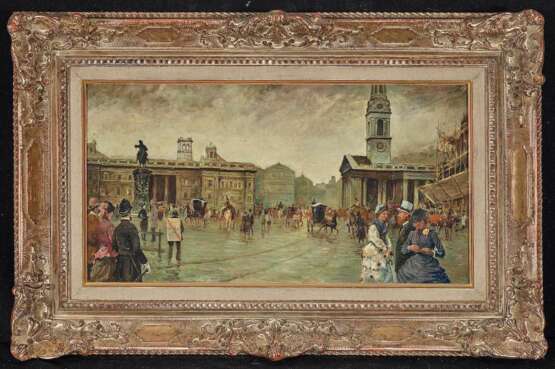 England, Ende 19. Jahrhundert. London - Trafalgar Square - photo 2