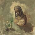 Kriegel, Willy. Still-life with Christ bust and meadow flowers - Auction archive