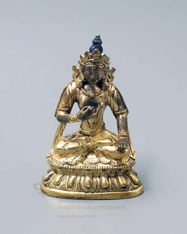 Старинная бронзовая статуэтка «Будда» - фото 1