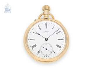 Taschenuhr: feine goldene Herrenuhr, Julius Assmann Glashütte No. 12151, ca. 1885