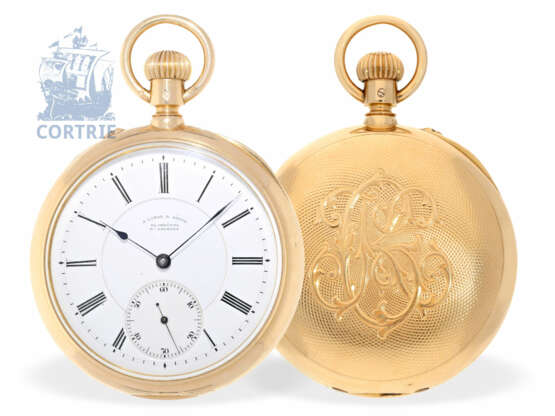 Taschenuhr: exquisites, schweres A. Lange & Söhne Glashütte Ankerchronometer No.40532 aus dem Jahr 1898 mit Stammbuchauszug - фото 1