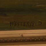 WESTERVELD, Fischersfrauen, Öl auf Holzplatte, gerahmt und signiert - Foto 3