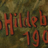 OTTO HILDEBRAND, Gänseliesel und Gänsehans, Aquarell auf Papier,gerahmt, signiert und datiert - photo 4