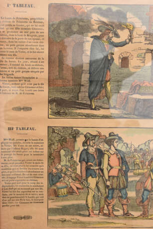"L´ENFANT DE LA FORET", kolorierte Lithographie, hinter Glas gerahmt, um 1900 - Foto 3