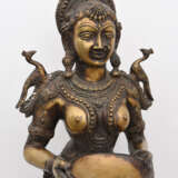LAKSHMI SKULPTUR, Bronze, Indien, 19. Jahrhundert - фото 2