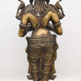 LAKSHMI SKULPTUR, Bronze, Indien, 19. Jahrhundert - Foto 5