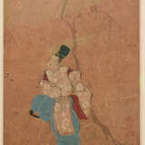 UNBEKANNETR KÜNSTLER, drei Miniaturmalereien, Seidenpapier im Passepartout, Japan, anfang 20. Jahrhundert - Foto 2