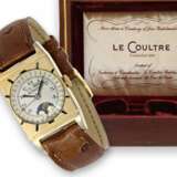 Armbanduhr: seltene astronomische Armbanduhr mit Vollkalender und Mondphase, Le Coultre, 40er Jahre - фото 1