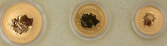 GOLDMÜNZEN, Konvolut 8 diverse Münzen u.a. Australian Nugget, 20. Jahrhundert (3) - Foto 10