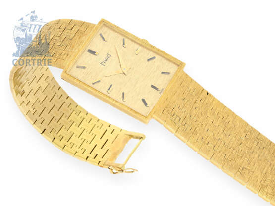 Armbanduhr: hervorragend erhaltene vintage Herrenuhr Piaget Ref: 9211A6 in 18K Gold, 70er Jahre - photo 1
