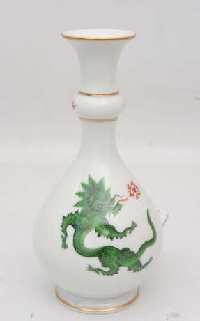 MEISSEN KONV., Vase und Schale grüner Hofdrache. Deutschland, 1989/1990. - photo 2