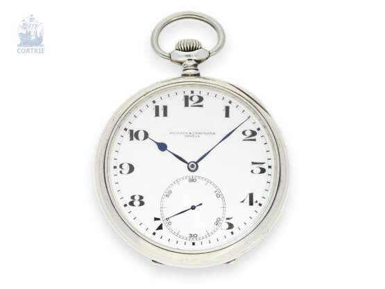 Taschenuhr: äußerst seltenes Vacheron & Constantin Beobachtungschronometer "CHRONOMETRE ROYAL", gefertigt in einer Kleinstserie für die British Navy, 40er Jahre - photo 1