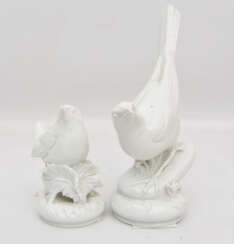 MEISSEN, Zwei Vogelfiguren, Deutschland, 1995/1991. 