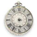 Taschenuhr: sehr frühe Sackuhr mit Alarm, signiert Borderius Genevensis, vermutlich Genf um 1680 - фото 1