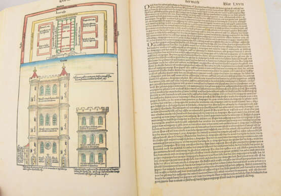 KONV. FAKSIMILE BÜCHER, Weltchronik 1493 und die 92 Holzschnitte der Lübecker Bibel. Deutschland 20. Jh - фото 3