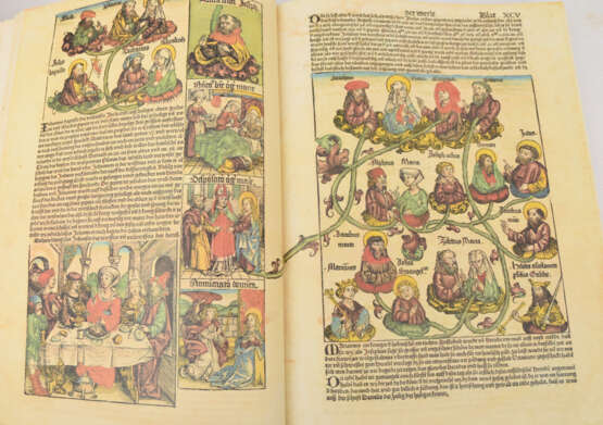 KONV. FAKSIMILE BÜCHER, Weltchronik 1493 und die 92 Holzschnitte der Lübecker Bibel. Deutschland 20. Jh - photo 4
