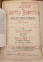 ERHARD THOMAS AQ., Biblia Sacra Vulgatae Editions. Deutschland, 1734. 