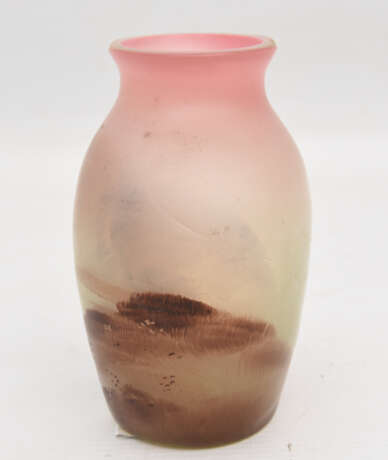 DAUM NANCY, Kleine bemalte Vase, Frankreich, 20. Jh - Foto 2