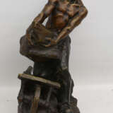 ÉDUARD DROUOT, Bergwerkarbeiter, Bronze, Frankreich, 19./20. Jahrhundert - Foto 1