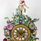 Wunderschöne Pendule / Große Kaminuhr / Portaluhr / Aufsatzuhr: Meissen Porzellan, "Vier Jahreszeiten", um 1860, 1. Wahl - фото 5